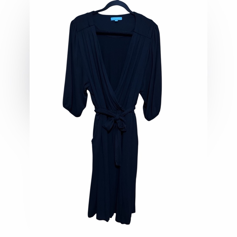 Draper James RSVP Classic Black Women’s Wrap Style Dress, Plus Size 1X.